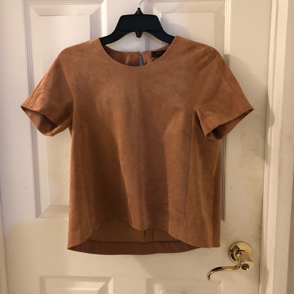 Dusty pink suede high low top